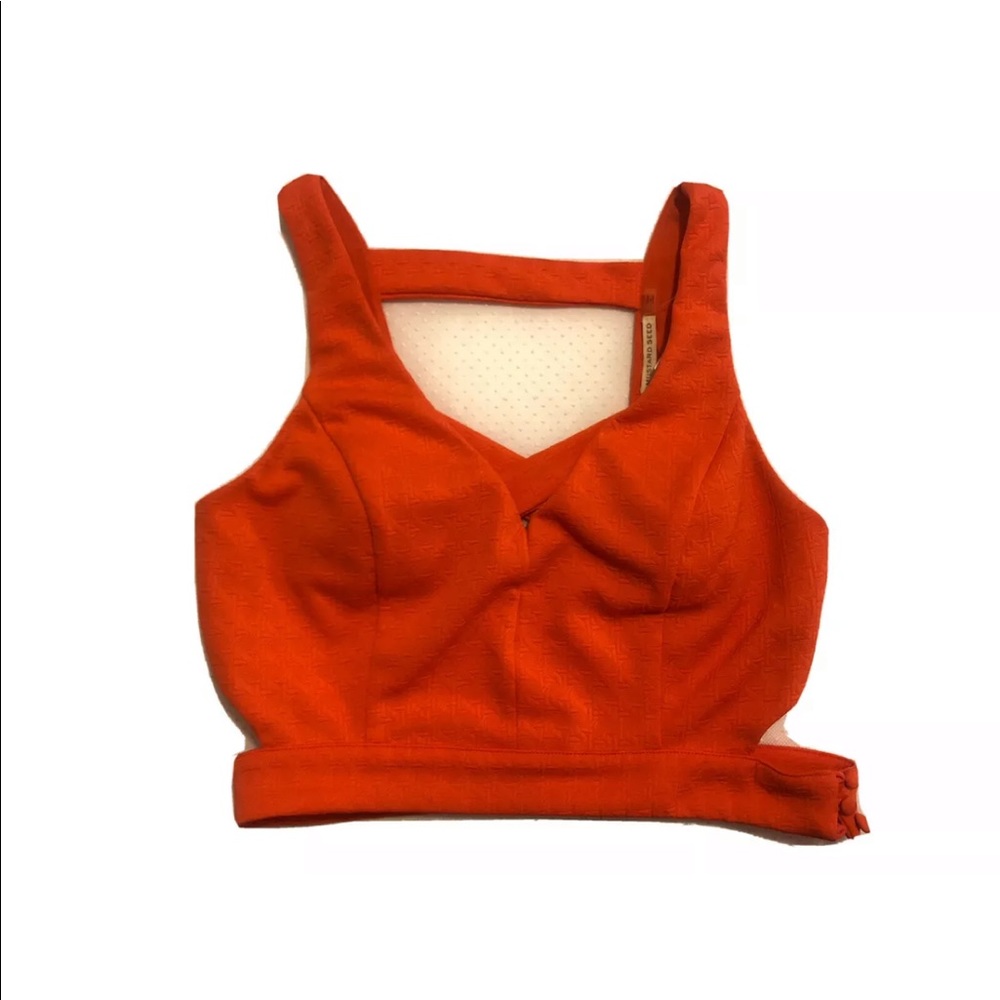 Used Women’s Mustard Seed Orange Crop Top Size Large
